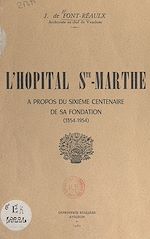 Télécharger le livre :  L'hôpital Ste-Marthe