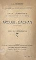 Télécharger le livre :  Un village et un hameau du Hurepoix, deux communes du département de la Seine : Arcueil et Cachan