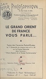 Télécharger le livre :  Le grand Orient de France vous parle