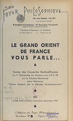 Télécharger le livre :  Le Grand Orient de France vous parle