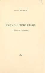 Télécharger le livre :  Vers la complétude