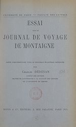 Télécharger le livre :  Essai sur le Journal de voyage, de Montaigne