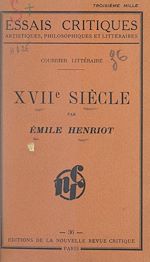 Télécharger le livre :  XVIIe siècle, courrier littéraire