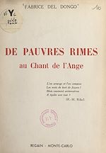 Télécharger le livre :  De pauvres rimes au Chant de l'ange