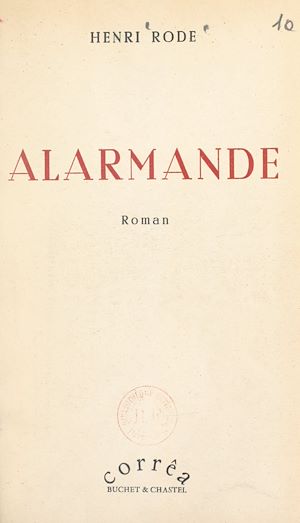 Téléchargez le livre :  Alarmande