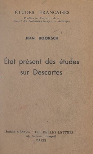 Téléchargez le livre :  État présent des études sur Descartes