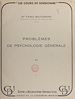 Télécharger le livre :  Problèmes de psychologie générale