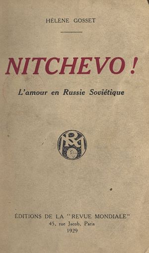 Téléchargez le livre :  Nitchevo !
