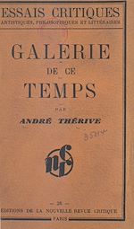Télécharger le livre :  Galerie de ce temps
