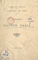 Télécharger le livre :  Hommage à Gaston Paris, 14 mai 1903