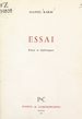 Télécharger le livre :  Essai