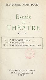 Download this eBook Essais de théâtre (3)