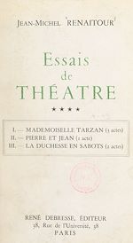 Download this eBook Essais de théâtre