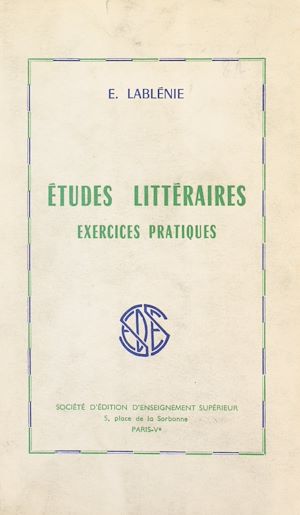 Téléchargez le livre :  Études littéraires