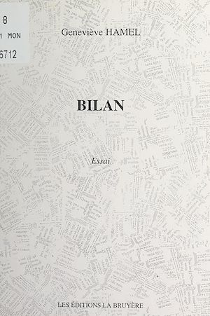 Téléchargez le livre :  Bilan