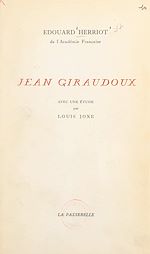Télécharger le livre :  Jean Giraudoux