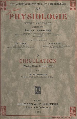 Téléchargez le livre :  Circulation : février 1938-février 1939