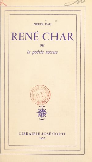 Téléchargez le livre :  René Char
