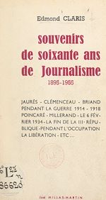 Télécharger le livre :  Souvenirs de soixante ans de journalisme
