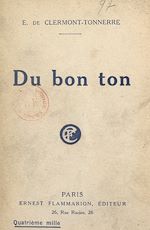 Télécharger le livre :  Du bon ton