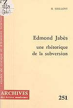 Télécharger le livre :  Edmond Jabès