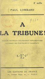 Télécharger le livre :  À la Tribune !