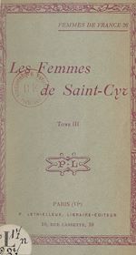 Télécharger le livre :  Les femmes de Saint-Cyr (3)