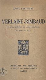 Télécharger le livre :  Verlaine-Rimbaud