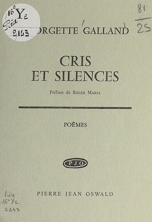 Téléchargez le livre :  Cris et silences