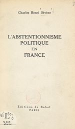Télécharger le livre :  L'abstentionnisme politique en France