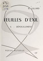 Télécharger le livre :  Feuilles d'exil (2). Dépouillement