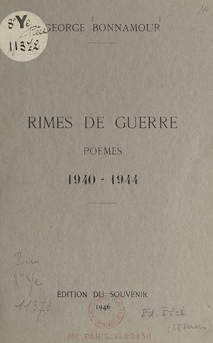 Téléchargez le livre :  Rimes de guerre