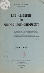 Télécharger le livre :  Lou Calabrun de Sant-Guilhem-dau-Désert