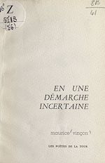 Télécharger le livre :  En une démarche incertaine