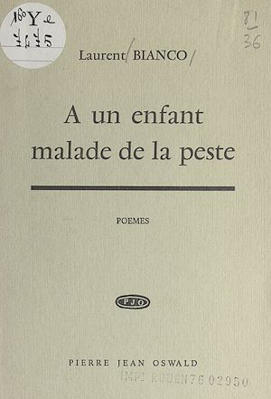 Téléchargez le livre :  À un enfant malade de la peste