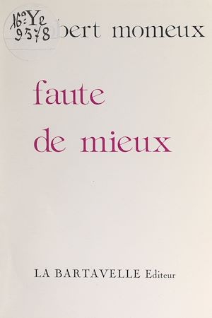Download the eBook: Faute de mieux
