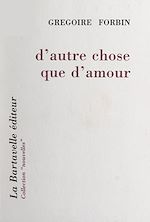 Download this eBook D'autre chose que d'amour