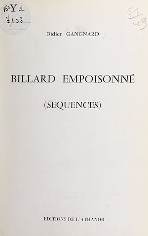Téléchargez le livre :  Billard empoisonné