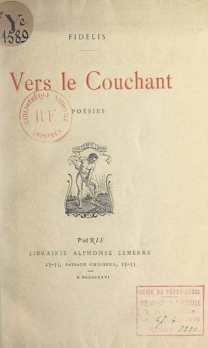 Téléchargez le livre :  Vers le couchant