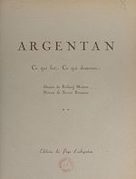 Télécharger le livre :  Argentan