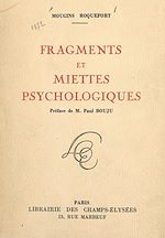 Télécharger le livre :  Fragments et miettes psychologiques