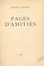 Télécharger le livre :  Pages d'amitiés