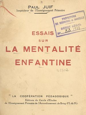 Téléchargez le livre :  Essais sur la mentalité enfantine