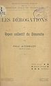 Télécharger le livre :  Les dérogations au repos collectif du dimanche