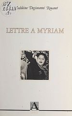 Télécharger le livre :  Lettre à Myriam
