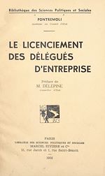 Télécharger le livre :  Le licenciement des délégués d'entreprise