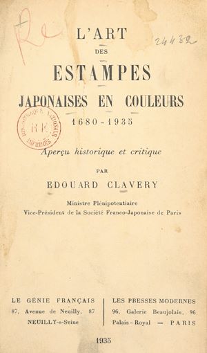 Téléchargez le livre :  L'art des estampes japonaises en couleurs, 1680-1935