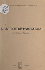 Télécharger le livre :  L'art d'être paresseux