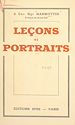 Télécharger le livre :  Leçons et portraits