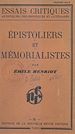 Télécharger le livre :  Épistoliers et mémorialistes